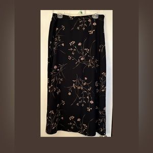 flower print maxi skirt